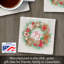 Sous-verre simple Gingerbread Joy