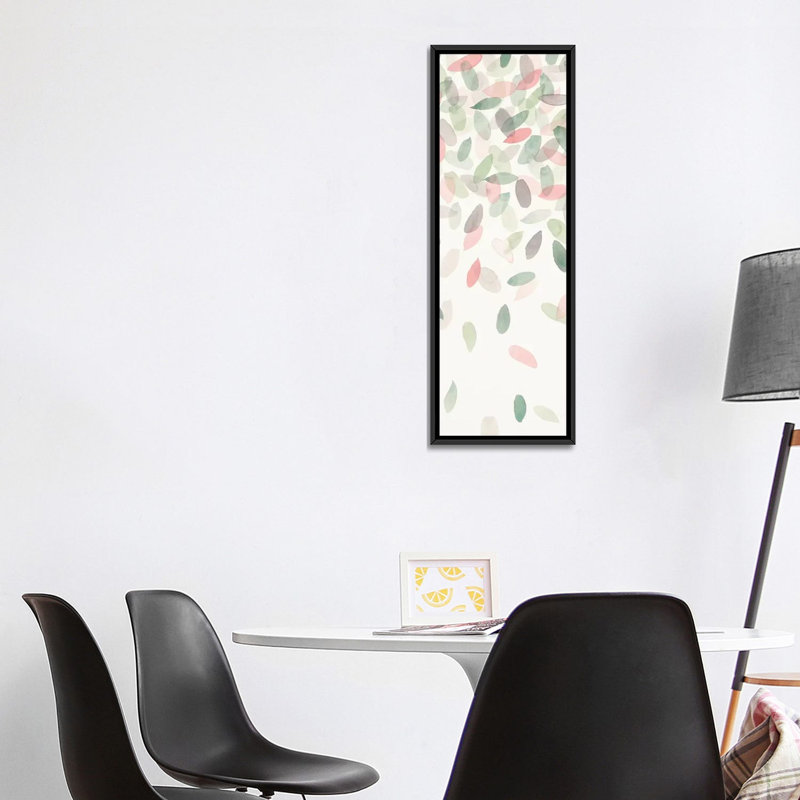 «Spring Cascade IV», impression sur toile tendue, H 36 po x l 12 po x P 1,5 po, Toile avec cadre noir