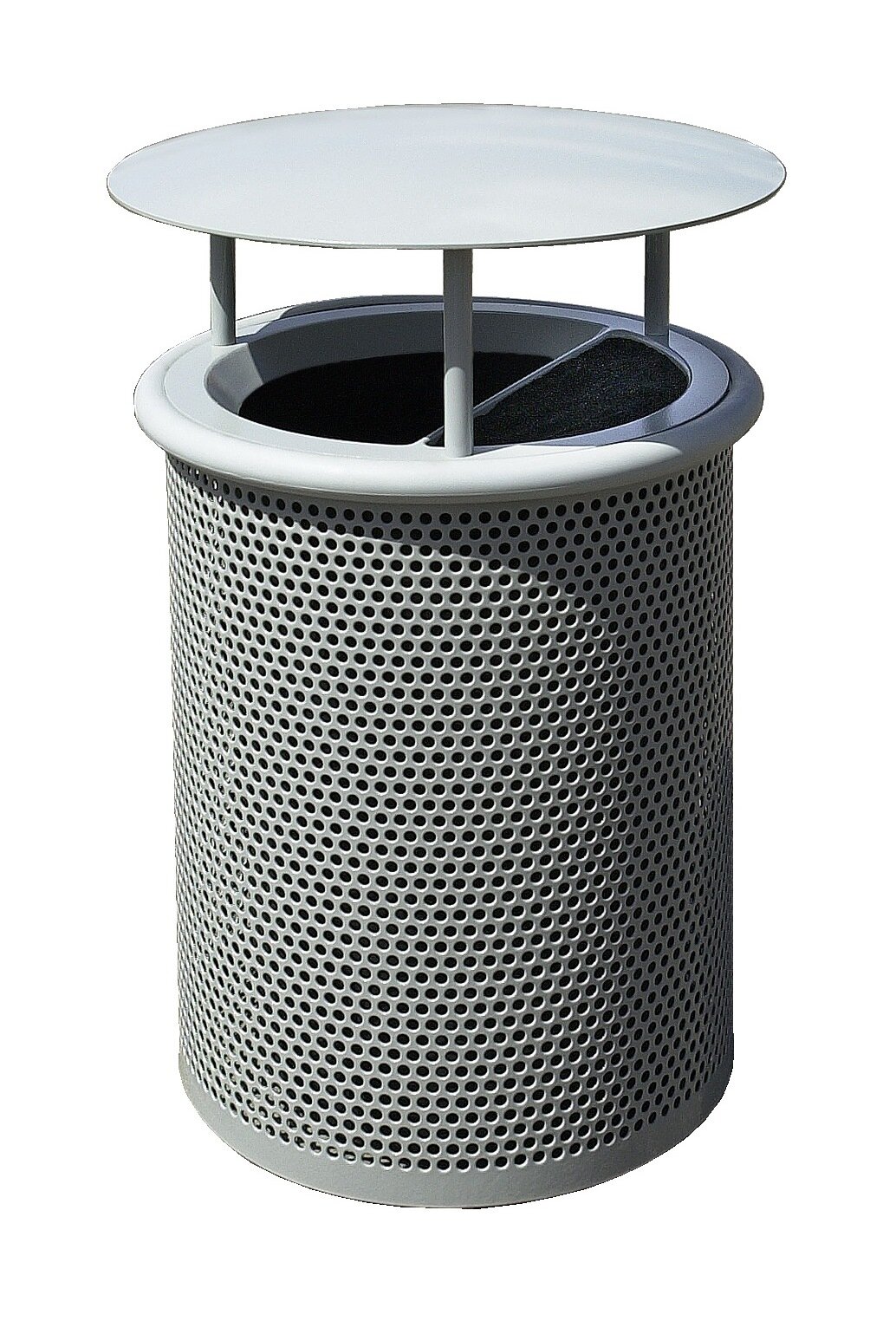 30 Gallon Ash Trash Lid Covered Outdoor Waste Container MF3006