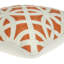 Coussin décoratif carré en coton orange 20 po Parkland Collection-211918288