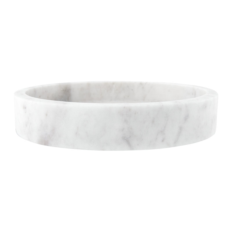 Plateau de table basse Genelda, Blanc, L 8 po x P 8 po x H 1,5 po
