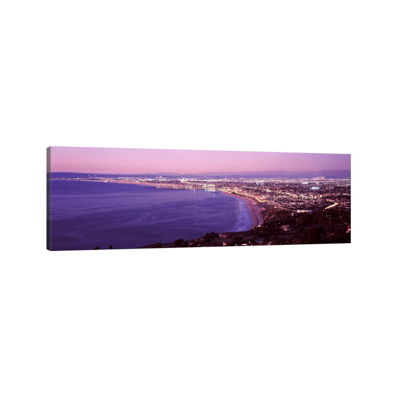 View Of Los Angeles Downtown, California, USA by Panoramic Images - Wrapped Canvas Panoramic Print