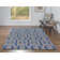 Equelle Handmade Rug Blue And Ivory