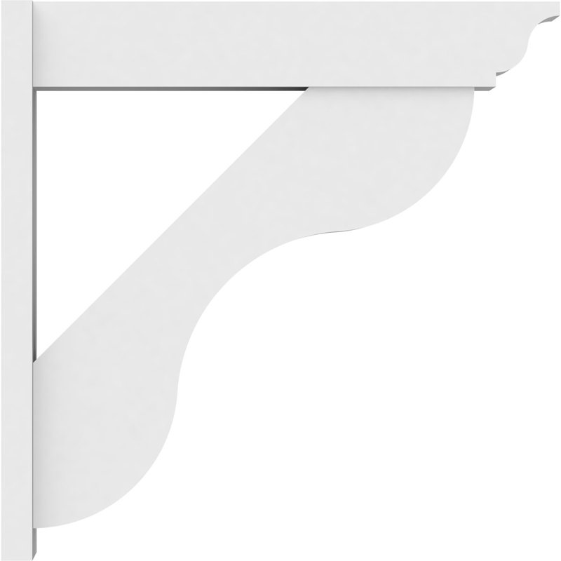 Persienne en PVC de qualité architecturale avec extrémités traditionnelles Carmel, L 7 po, H 36 po x P 36 po