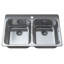 Cantrio KSS-522 Évier de cuisine à double cuve à montage en surface en acier inoxydable 304 calibre 18 de 31,25 po-20982720