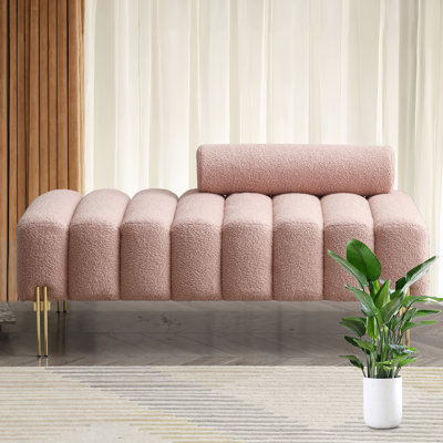 Rhyett 100% Polyester Upholstered Bench by Mercer41