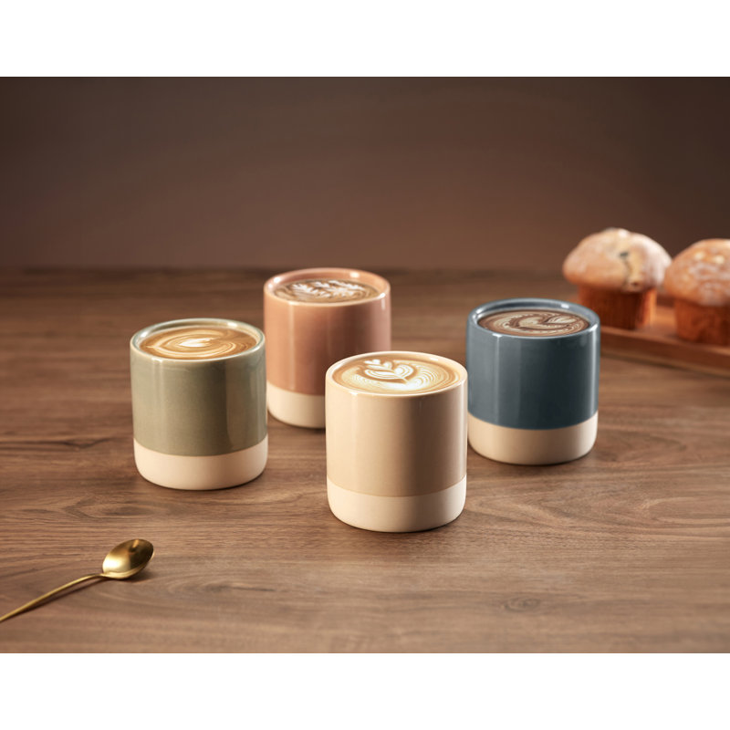 Kook Latte Cups, 10.5 Oz, Set Of 4