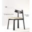 Chaise de salle à manger minimaliste en bois massif avec dossier-1175647849