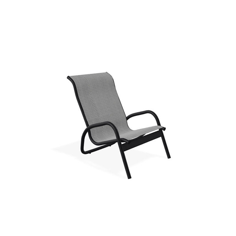 Gardenella Patio Chair, Nickel, Black