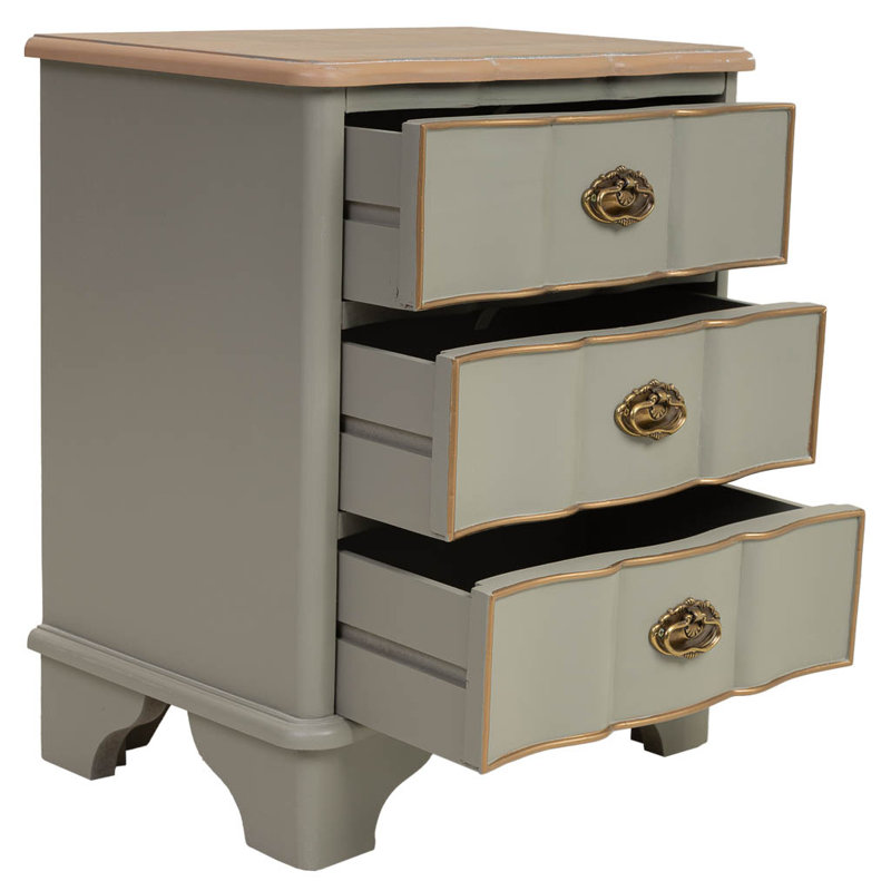 Eadyn 50cm W Manufactured Wood Bedside Table
