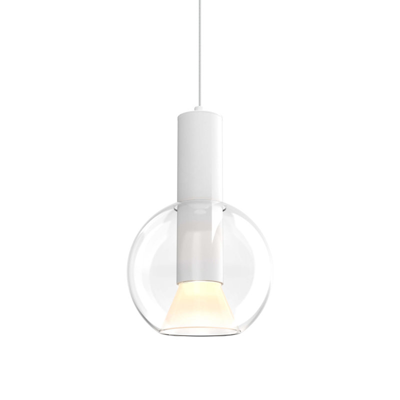 Luminaire suspendu en verre Rosson, Marbre