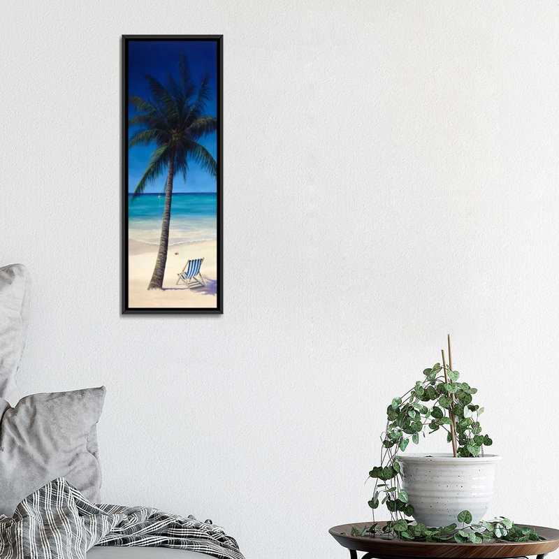 « tropiques » par reproduction de photo sur toile Bill Makinson, H 36 po x l 12 po x P 1,5 po, Cadre noir