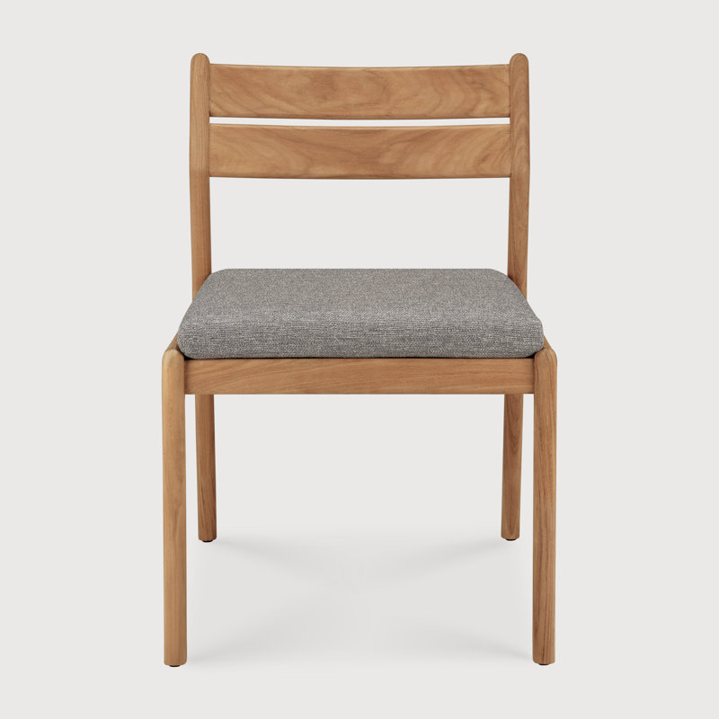 Jack Outdoor Dining Side Chair, Gray