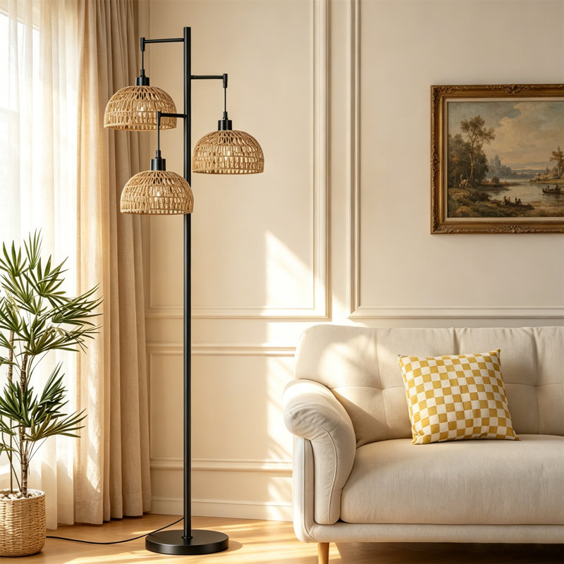 Lampe sur pied 65 po Boho