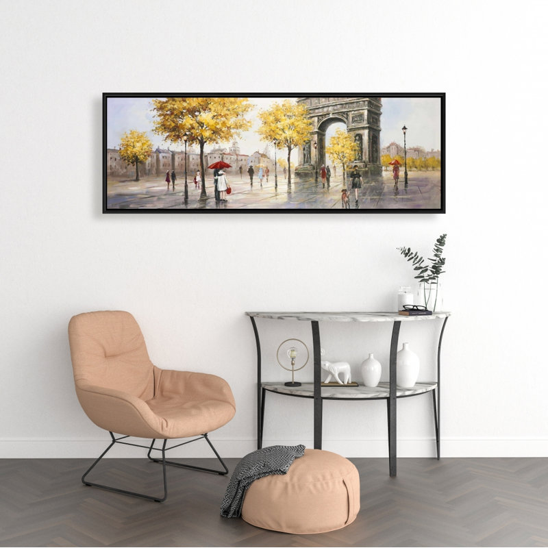 «Arc De Triomphe To Paris» sur toile, H 16 po x l 48 po