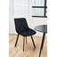 Kimballton 49cm H Tufted Velvet Upholstered Upholstered Back Side Chair in Black