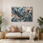 Art mural gris Biomorphic Abstraction 7