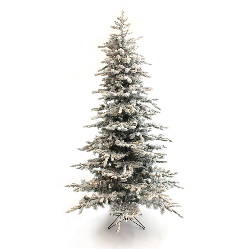Arbre de Noël artificiel pin vert pré-éclairé avec lumières claires / blanches, 5 pi
