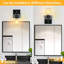 Industrial Matte Black Vanity Light Fixture With Clear Glass Shade For Bathroom Mirror Lighting