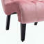 Fauteuil d'appoint sans accoudoirs en velours - rose - capitonné-887645823