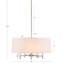 Lustre 5 lumières à abat-jour tambour-928044626