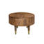 Table basse ovale en bois avec quatre pieds 39 po x 24 po x 15 po