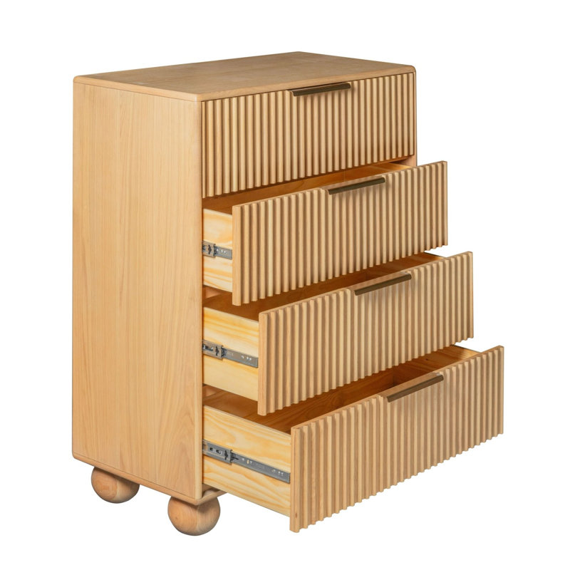 Camila 4 Drawer Wood Chest