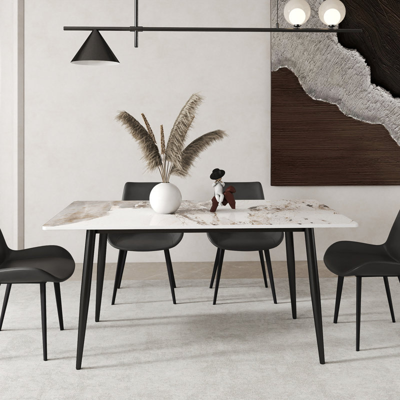 Grande table de salle à manger Juvan, Pandora, H 29,21 po x L 31,49 po x l 55,11 po