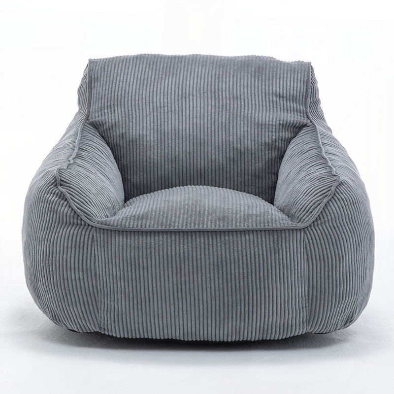 Giant Bean Bag Chair For Adults & Teens, Comfy Corduroy Sofa With Armrests, Large Bean Bag Couch With Shredded Foam Filler – Ideal For Bedroom, Living Room, Game Room