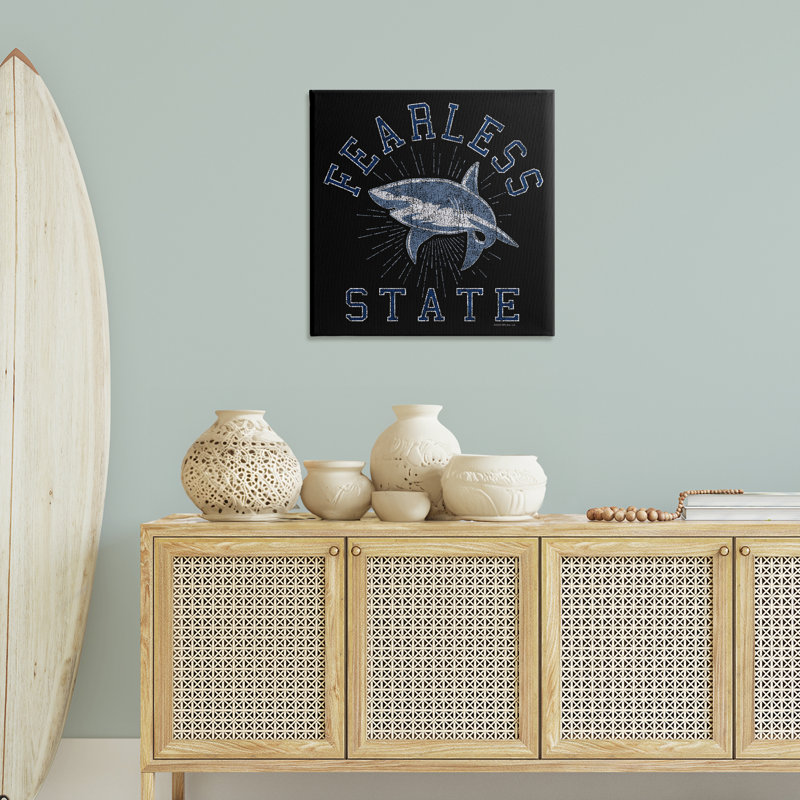 Art mural Fearless State Shark par Spirit Animals / Life Is High, H 30 po x l 30 po