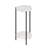 Caureen 2-Tier Modern Tall Round Side End Table with Sturdy Metal Legs-374164066-374164069