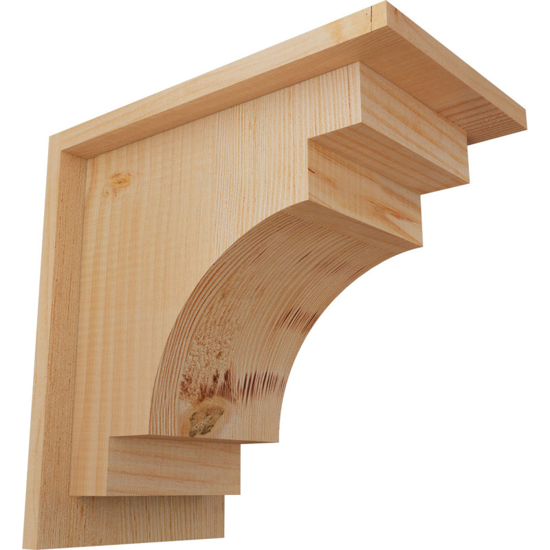 Corbeau méditerranéen avec contre-plaque, H 12 po x l 7,5 po x P 12 po, Sapin de Douglas, Lisse