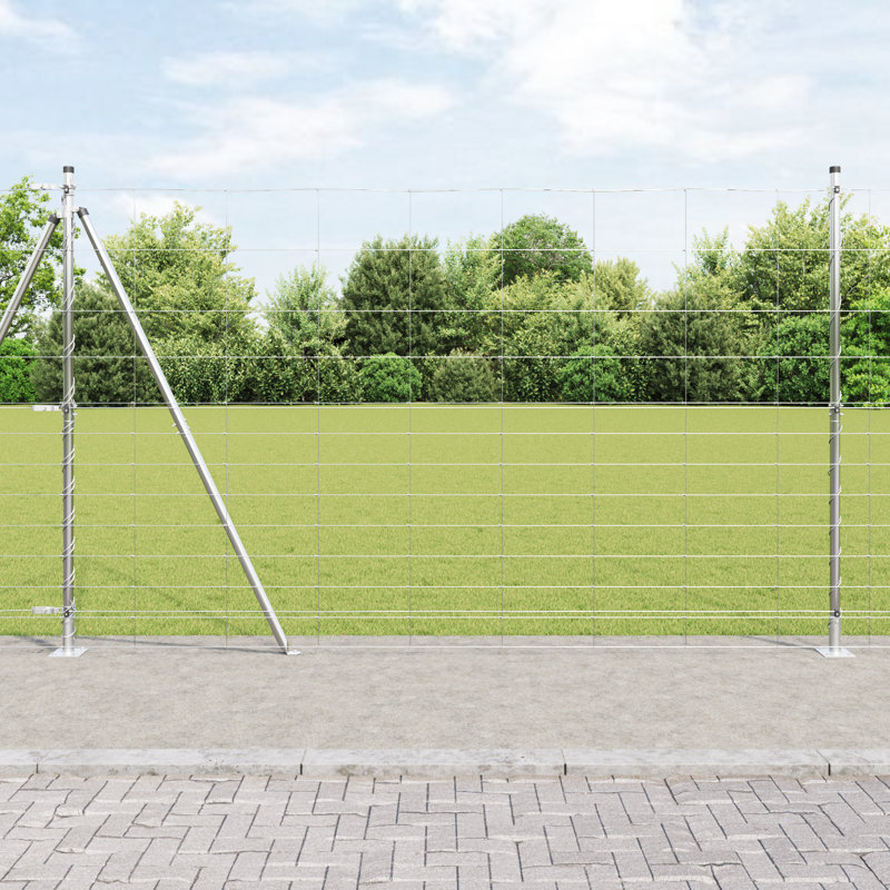 Galvanized Steel Fence Panels, 150cm H x 2500cm W