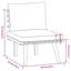 Chaise longue avec coussins 4 pièces Damita-918058801