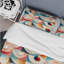 Ensemble de housse de couette géométrique Vintage Revival Cubic-379816098