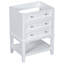 (Base seulement) Meuble-lavabo 24 po sans lavabo, armoire avec tiroir et tablette ouverte
