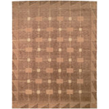 Tibetan Shag Symmetry Java/Toupe Area Rug