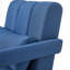Chaise d'appoint moderne rembourrée, tissu en lin confortable avec coussin