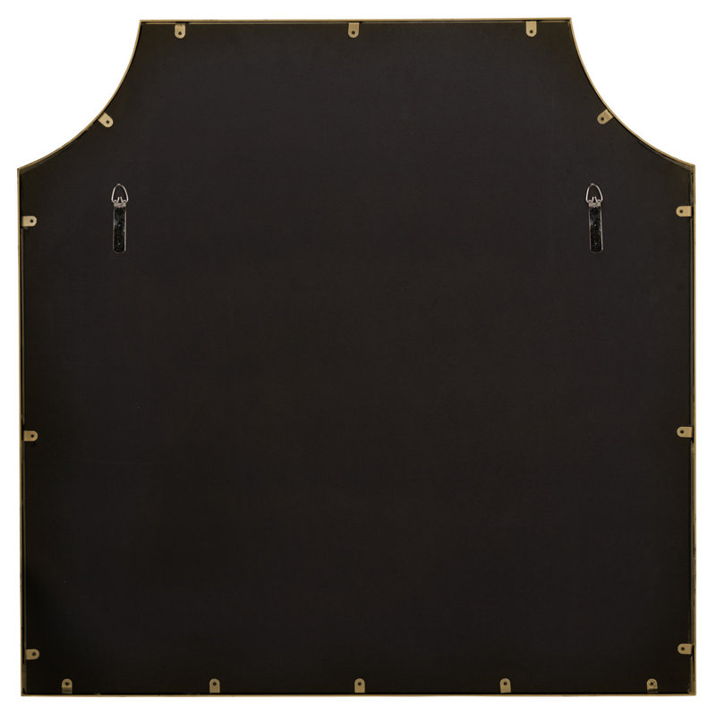 Simone Mantle Collection Flat Metal Mirror, Gold