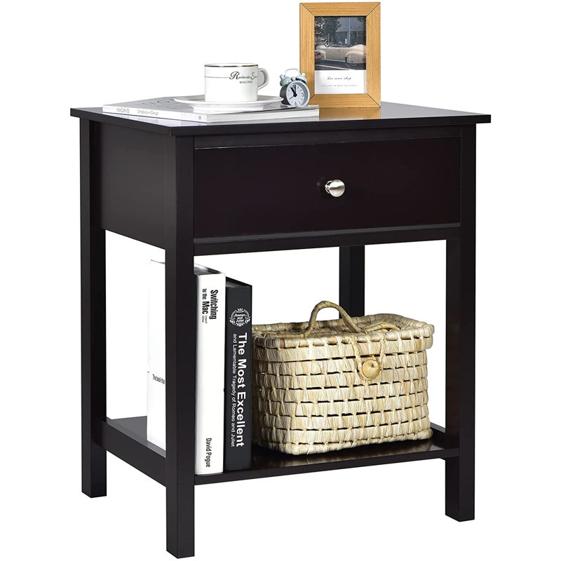 Golsby 48cm W Manufactured Wood Bedside Table