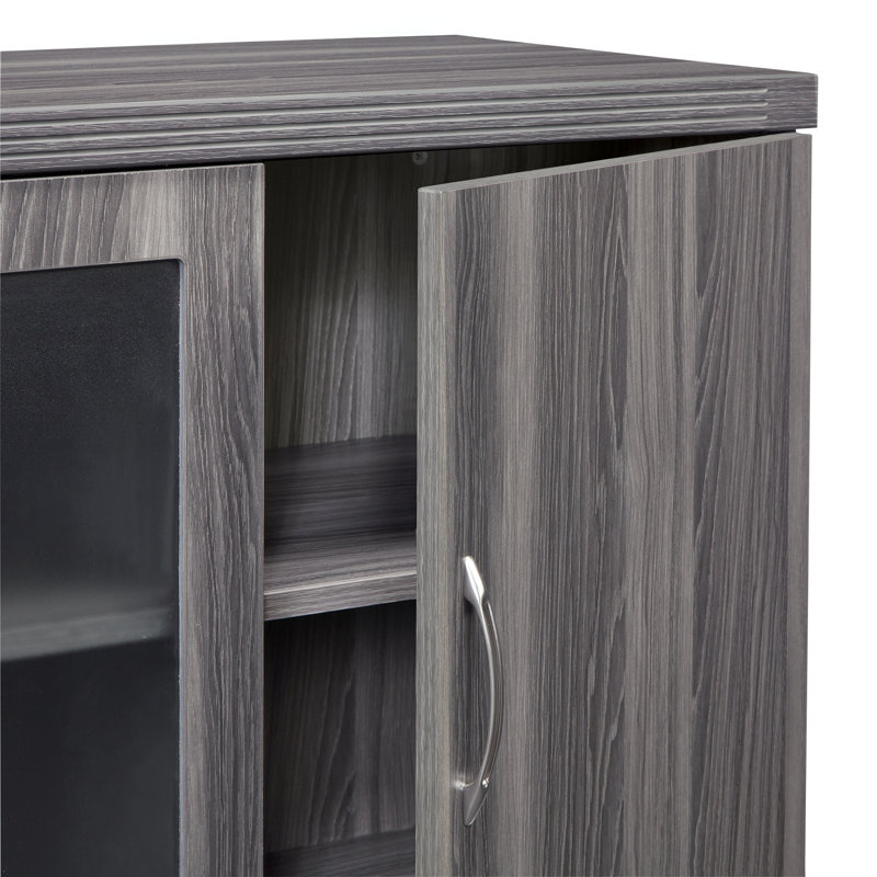 Aberdeen Credenza, Gray Steel