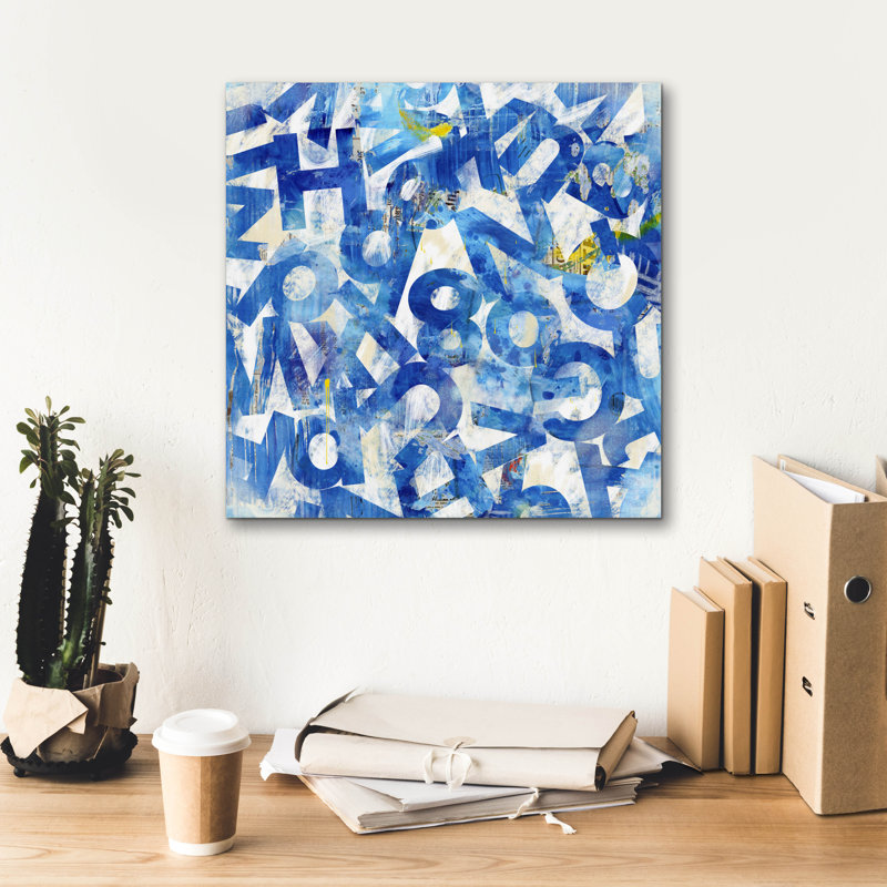  «Eloquent Symphony 6» par Laura Gibson, art mural sur toile, 18 po x 18 po
