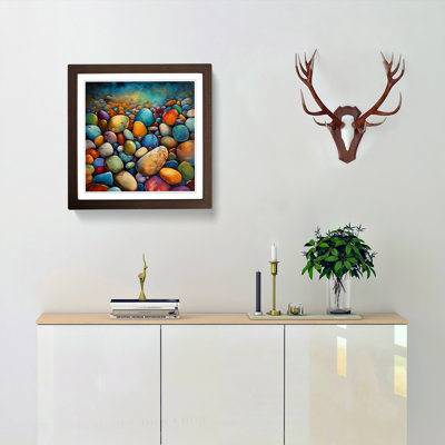 Pebbles Expressionism No.1 - Framed Print