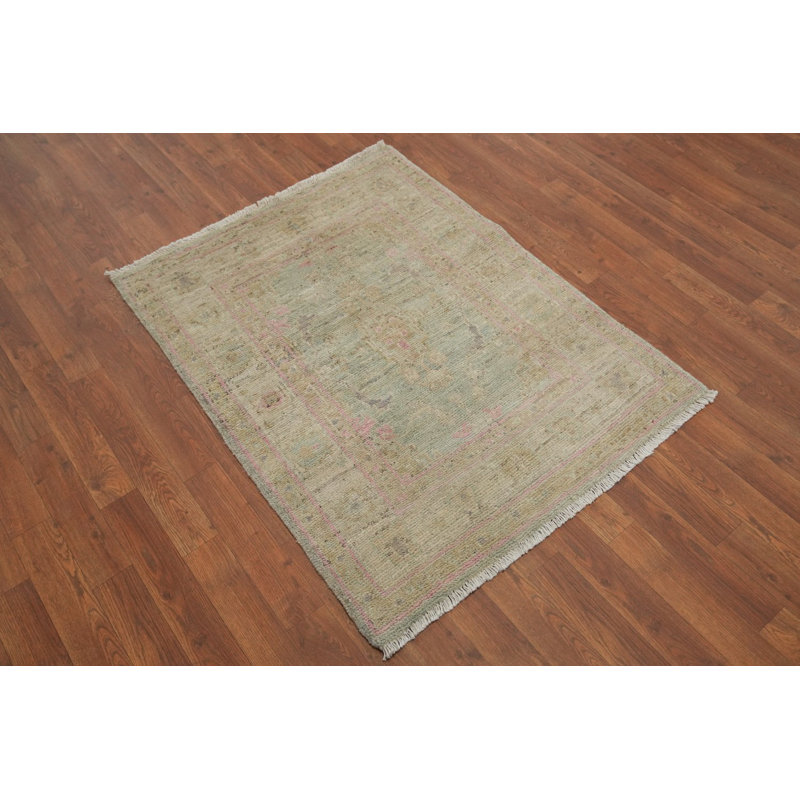 Tapis turc vert Oushak 3x4