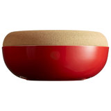 Emile Henry 14.1-Inch Large Fruits and Vegetables Durable Storage Bowl, Burgundy