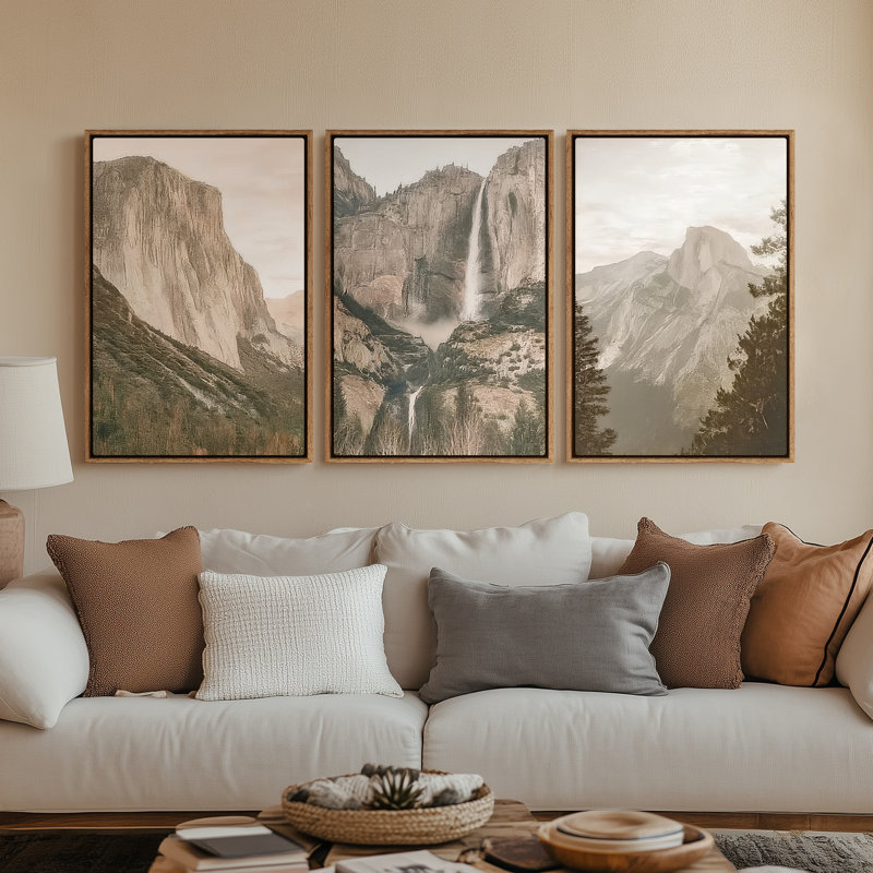 Framed Canvas wall Art, Vintage Abstract Wall pirnts for Bedroom, 36" H x 24" W, Natural