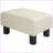 Ottoman Foot Rest, Small Linen Cube Stool for Living Room Entryway, Beige | Wood Frame | Lightweight-770192310