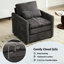Gris confortable avec une fabrication à double coussin et un confort d'assise amélioré dans une conception à deux couches de sièges spacieux-121096811