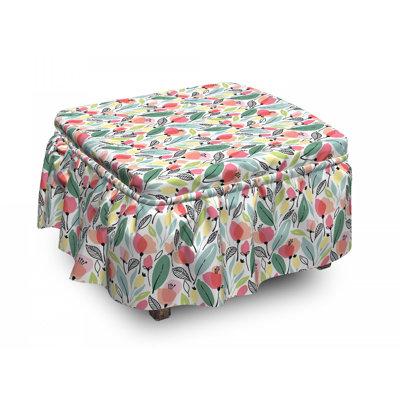 Box Cushion Ottoman Slipcover