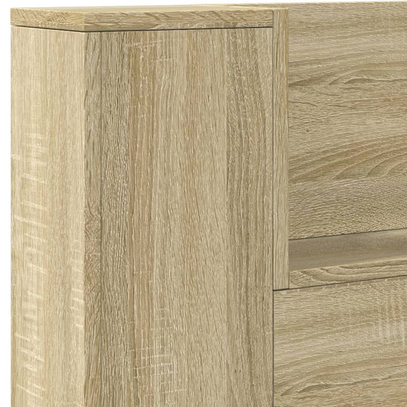Chezkel Headboard, Sonoma Oak, Extra Large Double - 200 x 220 cm